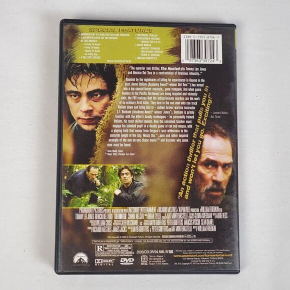The Hunted (DVD, 2003) Tommy Lee Jones Benicio Del Toro - Picture 3 of 3